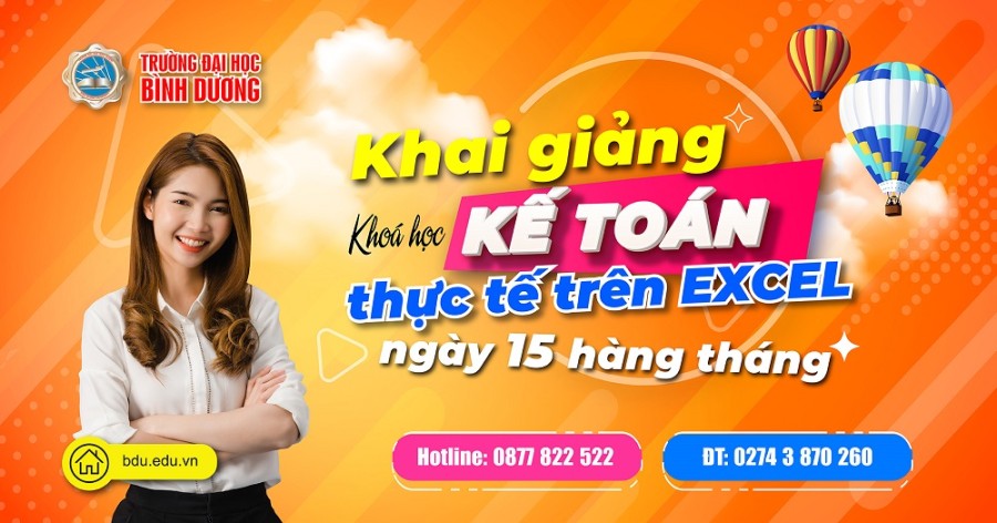 Khoa Kinh tế chiêu sinh khóa học “Kế toán thực tế trên Excel”