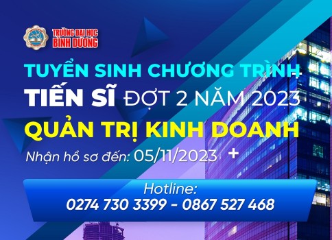 Thông báo tuyển sinh trình độ tiến sĩ đợt 2 năm 2023