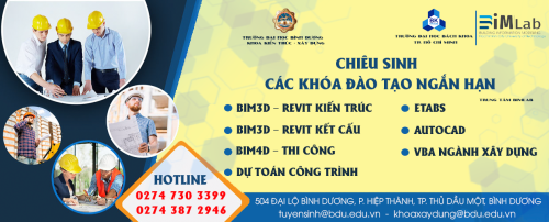 Chiêu sinh các khóa đào tạo ngắn hạn trong lĩnh vực xây dựng