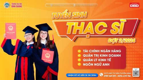 Tuyển sinh trình độ thạc sĩ đợt 2 năm 2024