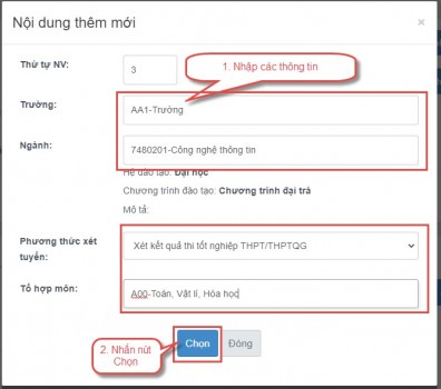 Cách đăng ký Online nguyện vọng Đại học 2024