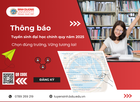 banner web Thông báo tuyển sinh đại học chính quy 2025