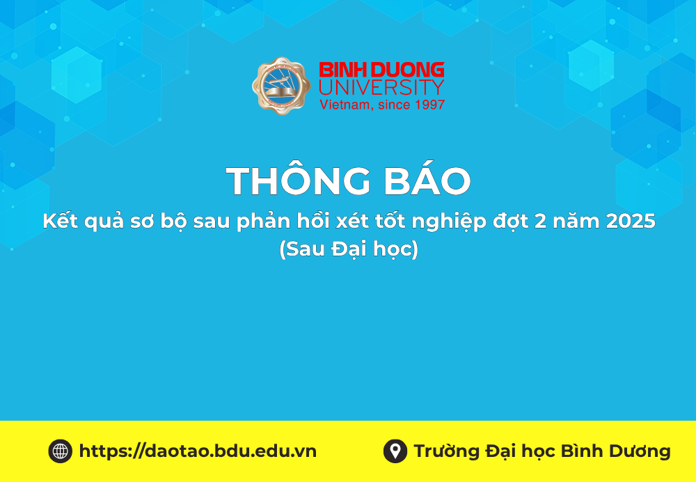 Kết quả sơ bộ sau phản hồi xét tốt nghiệp đợt 2 năm 2025 (Sau Đại học)