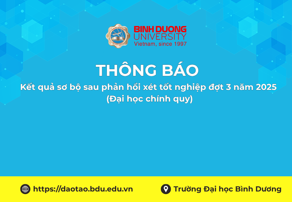 Kết quả sơ bộ sau phản hồi xét tốt nghiệp đợt 3 năm 2025 Đại học chính quy