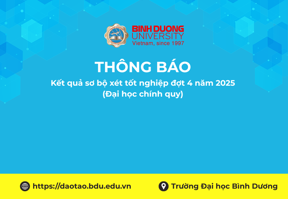 Kết quả sơ bộ xét tốt nghiệp đợt 4 năm 2025 (Đại học chính quy)