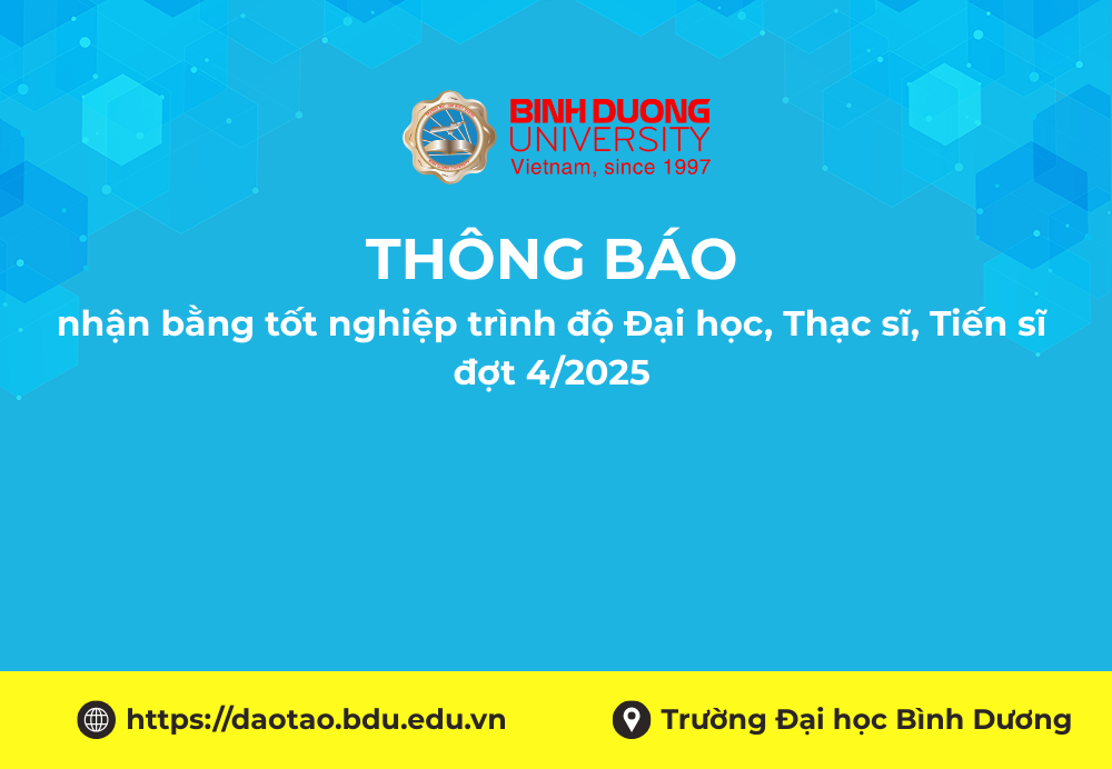 TB nhận bằng tốt nghiệp trình độ Đại học, Thạc sĩ, Tiến sĩ đợt 4 2025