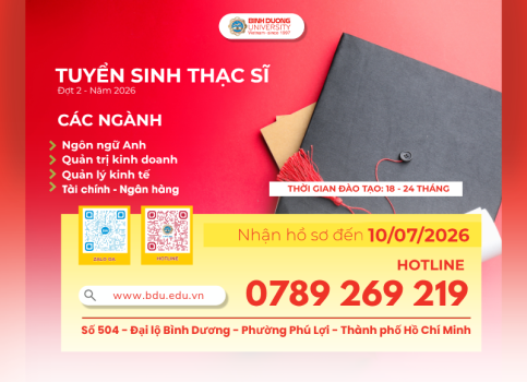 BDU tuyển sinh trình độ thạc sĩ đợt II năm 2026 fix