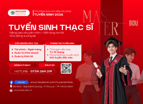 THÔNG BÁO TUYỂN SINH TRÌNH ĐỘ THẠC SĨ ĐỢT 3 2026